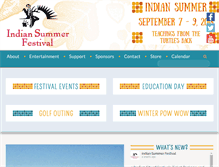 Tablet Screenshot of indiansummer.org
